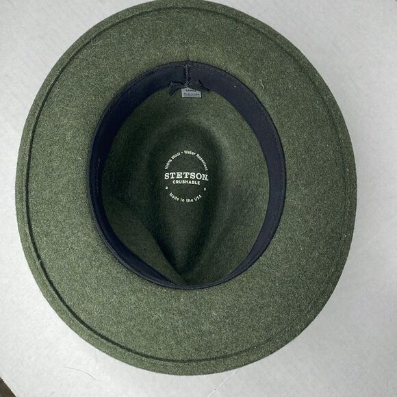 Stetson olive green wool Cromwell hat NWOT - Picture 8 of 10